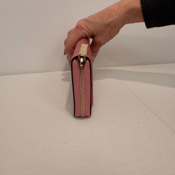 NEW Kate Spade Mavis Street Neda Zip Around Glitter Wallet Rose Pink - Picture 6 of 11